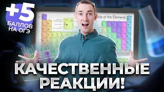 Все про качественные реакции для ОГЭ | Химия 9 класс