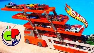 Toy car transporter and machines for children