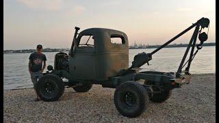 a walk round my Land Rover rat rod wrecker / tow truck  ........the hook