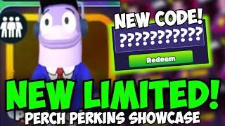 [NEW CODE] Is the New Limited PERCH PERKINS BUSTED OP or TRASH? | Showcase Spongebob Tower Defense