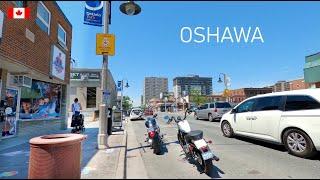 OSHAWA Downtown Walking Tour 4K Canada Travel vlog