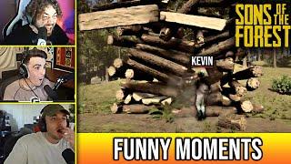 SONS OF THE FOREST Best Highlights, Funny Moments | 0 IQ KEVIN Moments