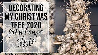 Decorating My Christmas Tree 2020 | Farmhouse Christmas