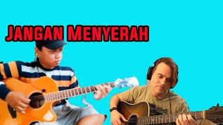 Alip Ba Ta  - D'Massiv - Jangan Menyerah (fingerstyle Guitar Cover) Reaction // Guitarist React