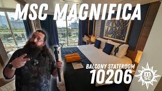 MSC Magnifica Balcony Stateroom Tour 2023