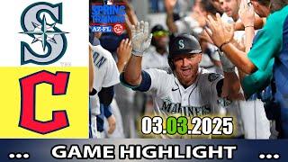 Seattle Mariners Vs. Cleveland Guardians [2nd-4th-qtr] Highlights | MLB Training Spring 2025