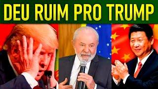 Trump perde 1 TRILHÃO EM 1 HORA após atacar Lula!! BRICS chega na VOADORA e mostra quem manda!!