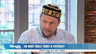 Comedian Tom Binns becomes Ian D Montfort to do psychic reading for Matthew... #WrightStuff