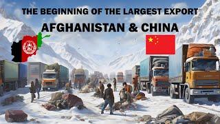 The beginning of Afghanistan's largest new export to China.