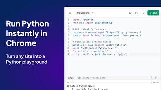 Python Code Runner: Instantly Run Python Code Online