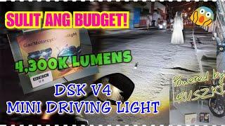 MINI DRIVING LIGHT NAHIYA ILAW NG POSTE - DSK V4 - RAIDER 150FI - BY RUSZKIE MOTO