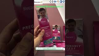 Recare new design pregnancy test have strips/cassette/midstream.We have bulk packing and box packing
