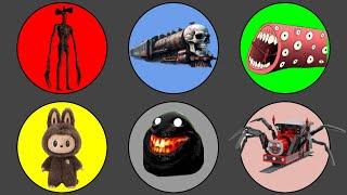 King Of Monster ; Siren Head vs Choo Choo Charles, Kereta Hantu, Train Eater, Pou, Labubu