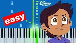 The Owl House Theme Song - Disney (Slow Easy) Piano Beginner Tutorial