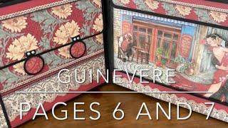 The Guinevere Mini Album Tutorial for Cool Katz Crafts using Desire by Stamperia - Page 6 & 7