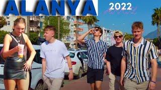 ALANYA STREET TOUR WALKİNG TOUR 2022  APRİL !ANTALYA ALANYA TURKEY HOLİDAY TRAVEL 4K VİDEO