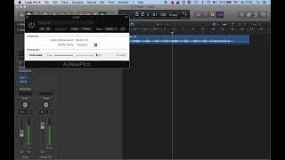 Изменение тональности аудио в Logic Pro X