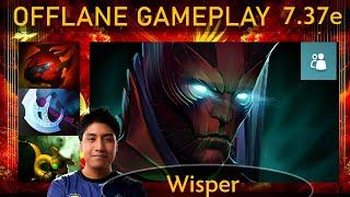  7.37e Wisper Terrorblade |K+A-D - 20 KP - 105%| Offlane Gameplay - Dota 2 Top MMR