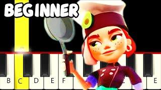 Subway Surfers World Tour Sydney 2024 - Trailer Music - Fast and Slow Piano Tutorial - Beginner