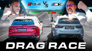 BMW M3 Competition vs. ABT Audi RS4 | DRAG RACE