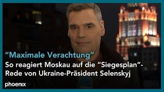 Nach "Siegesplan"-Rede von Selenskyj: Korrespondent Coerper zur Reaktion aus Moskau | 16.10.24