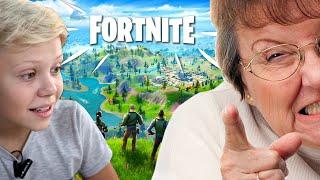 Мама vs Fortnite ! Первая Игра в Фортнайт с Мамой