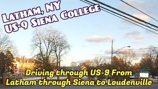 Latham NY | Route 9 South | Driving by Siena [4k]
