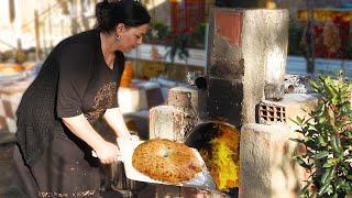 Built the Oven | Baked Bread with Village Flavor and Kutab with Greenery | Buns with cottage cheese