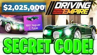 Driving Empire Secret Cash Codes!