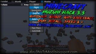 Minecraft - Huzuni Hack 3.5 (AutoSoup, Aimbot, Anti-Knockback, XRay, NoFall, Speed)