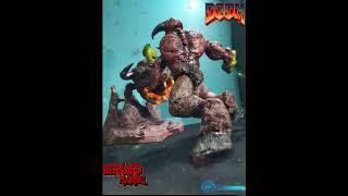 DOOM BARON OF HELL VERSION 2 #shorts #doom  #customfigures  #shootergames #halloween