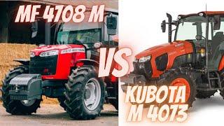 MF 4708 M  VS KUBOTA M 4073 #top #tractor #masseyferguson #kubota