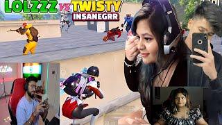LOLZZZ GAMING VS TWISTY IS LIVE AND INSANEGRR LIVE FIGHT| LoLzzz Gaming vs Streamer 