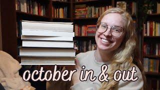 BOOK HAUL (& UNHAUL) || October In & Out