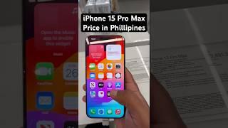 iPhone 15 Pro Max Price In Phillipines #apple #iphone #iphone15promax #philippines #shorts #mobile