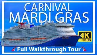 Carnival Mardi Gras | Full Walkthrough Tour & Review | Ultra HD Port Canaveral Orlando | New Ship