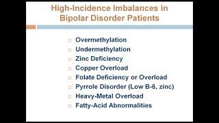 "Advanced Nutrient Therapies for Bipolar Disorders with Dr. Walsh" - Natural Treatment for Bipolar