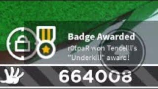 Underkill” badge (slap battles) credit to @its_s0u1z and to everyone that helped