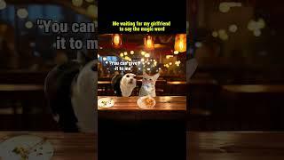 Waiting for my girlfriend to say the magic word #catmeme #funny