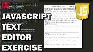 JAVASCRIPT Text editor example