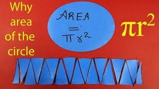 Why area of the circle is πr2? | English