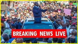 LIVE - Rigathi Gachagua Blocked by Crowd at Meru DCP Party Rally