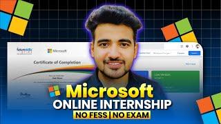 Microsoft Online Internship Alert  NO FEES, 100% Selection | I Got Selected in Last Year