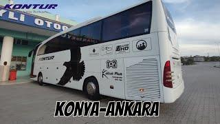 #123   Kontur | Konya - Ankara | Otobüs Yolculuğu  Bus Travel Türkiye