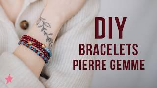 TUTORIEL | Bracelets élastiques en pierres naturelles Quartz teinté et perles indiennes