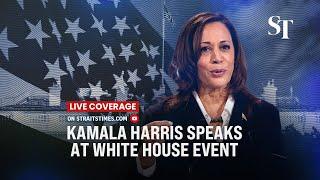 [LIVE] US Vice-President Kamala Harris delivers remarks at White House event