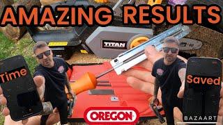 How to sharpen your chainsaw with AMAZING RESULTS! Oregon kit