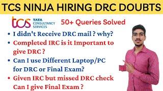 TCS NQT/Ninja DRC test Doubts| DRC Mandatory | TCS NQT September 2021 | TCS NINJA 2021