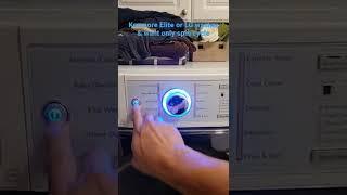 How to put only spin cycle on Kenmore Elite/LG washer.