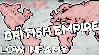 Conquering 95% of the world as the uk low infamy in victoria 3